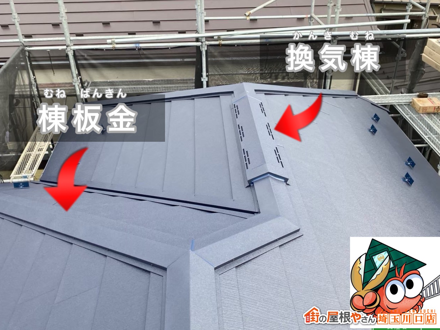 棟板金　換気棟